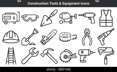 construction tools equipment Stock Vector Image & Art - Alamy
