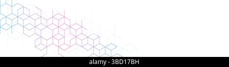 Abstract geometric background with isometric vector blocks, polygon shape pattern. Vector illustration Stock Vector