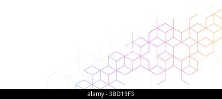 Abstract geometric background with isometric vector blocks, polygon shape pattern. Vector illustration Stock Vector