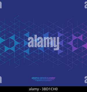 Abstract geometric background with triangle shape pattern Stock Vector