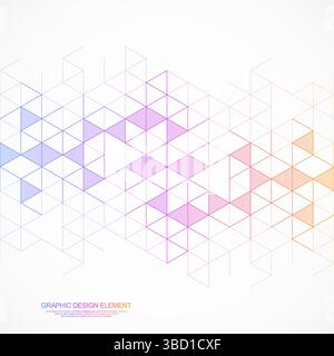 Abstract geometric background with triangle shape pattern Stock Vector
