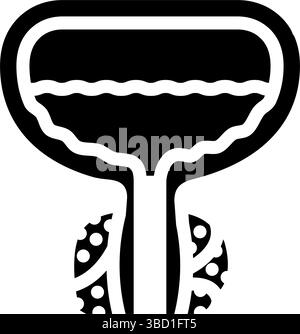 urolithiasis urology glyph icon vector illustration Stock Vector Image ...