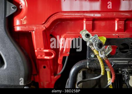 Close-up Showing Vehicle Repair Tools and Equipment Stock Photo