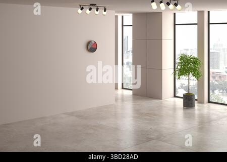 3d render free space interior design . office interior Stock Photo