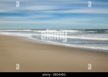 USA, California, Central Coast, Lompoc. Surf Beach abstract Stock Photo