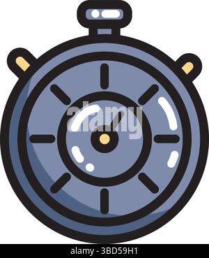 Grey stopwatch timer icon. Vector Stock Vector