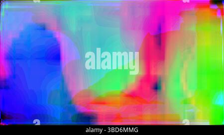 Abstract colorful light patterns creating a vibrant and energetic atmosphere, blending hues of blue, green, red, and purple. The image evokes a sense Stock Photo