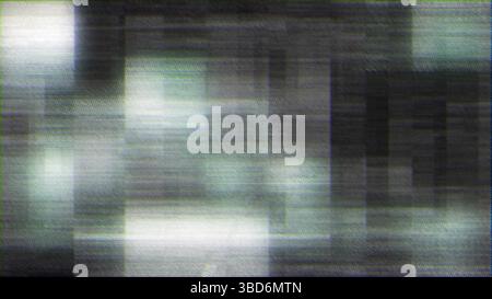 A grunge-inspired glitch art image featuring distorted lines and halftone patterns. The visual conjures feelings of chaos and digital interruption, bl Stock Photo
