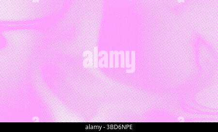 Abstract pink halftone pattern background. The image features a textured design with varying shades of pink and white dots creating a gradient effect. Stock Photo