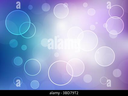 Abstract Bokeh Lights Background with Multicolored Circles and Gradients Stock Vector