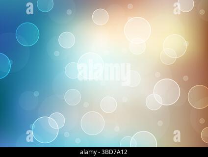 Abstract Bokeh Lights Background with Multicolored Circles and Gradients Stock Vector