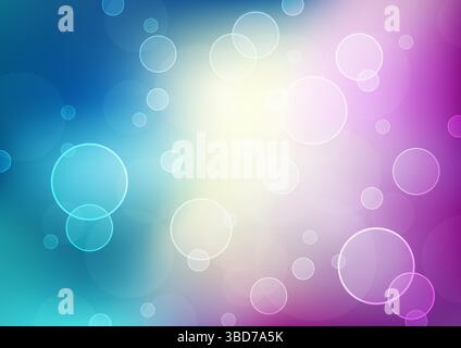 Abstract Bokeh Lights Background with Multicolored Circles and Gradients Stock Vector