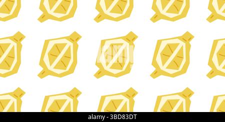 Lemon Drink Pouch Seamless Pattern Stock Vector