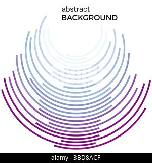 Abstract background with blue colorful lines. Colored circles with place for your text  on a white background. Stock Vector