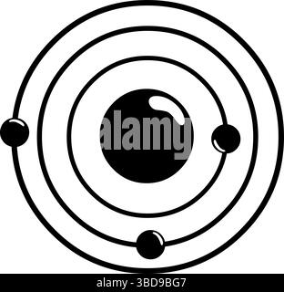circular molecule sphere logo concept design. Symbol graphic template ...