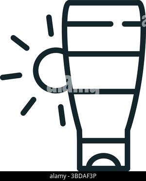 Sunscreen bottle protecting from sun uv rays icon Stock Vector