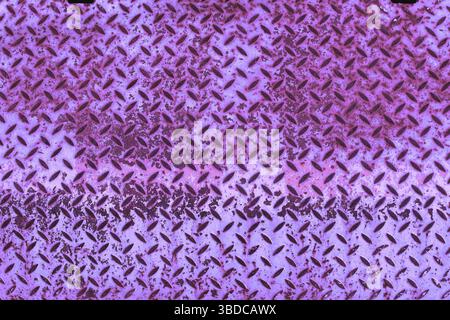 Purple background: checker plate Purple background: violet coloured checker plate Stock Photo