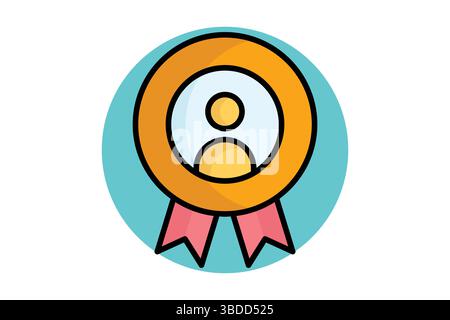 Brand identity icon. colored outline icon style. icon related to branding. business elements vector illustration Stock Vector