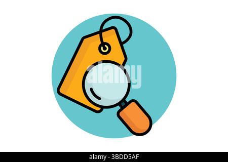 Discovery icon. colored outline icon style. icon related to brand. business elements vector illustration Stock Vector