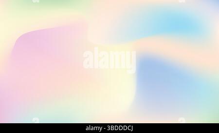 Soft Gradient Background with Dreamy Pastel Colors Stock Vector