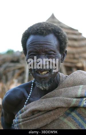 Toposa man, Nyanyagachor, Sudan Stock Photo