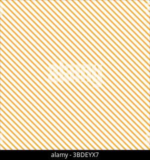 Vibrant Orange and White Diagonal Stripes Seamless Pattern, Modern Abstract Geometric Striped Background Design, Dynamic Orange and White. Stock Vector