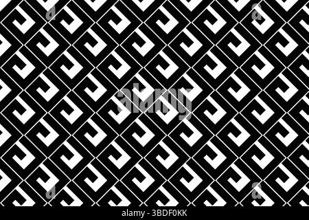 Seamless Brown and White Diamond Pattern Background, Abstract Modern Rhombus Grid Design Texture, Digital Wallpaper: Repeating Geometric Checkerboard. Stock Vector