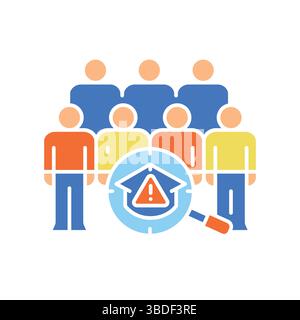 student performance tracking color flat icon for digital and print projects.  Minimal clean icons for apps and websites. Modern simple icons for UI UX Stock Vector