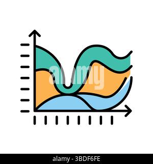Hyperparameters color flat icon for digital and print projects.  Minimal clean icons for apps and websites. Modern simple icons for UI UX and branding Stock Vector