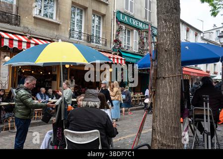 Place du Tertre, Montmartre, Paris, France Stock Photo
