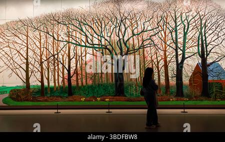 Bigger Trees near Warter painting, David Hockney 25 exhibition