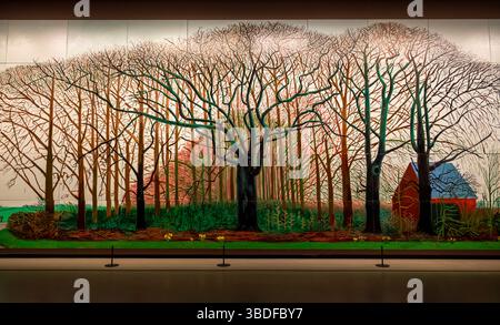 Bigger Trees near Warter painting, David Hockney 25 exhibition