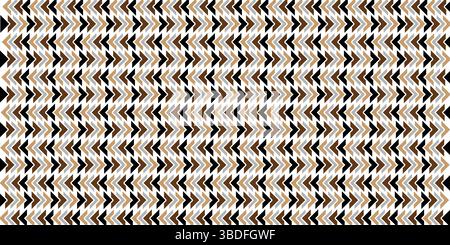 Seamless Chevron Pattern in Earth Tones: Brown, Black, and Gray, Abstract Geometric Zigzag Background with Arrow Shapes,  Modern Repeat Pattern. Stock Vector
