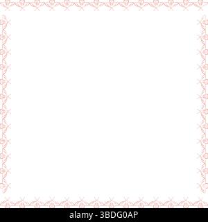 Butterfly doodle frame. Cute childish cartoon cat empty frame box. Hand drawn vector illustration Stock Vector