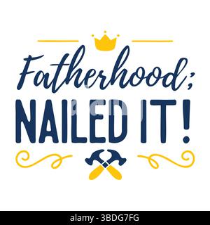 Heartfelt and meaningful Father’s Day printable card and wall art bundle featuring messages of love, appreciation, and gratitude from kids, son, daugh Stock Vector