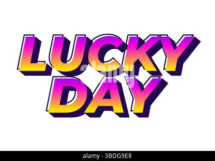 Retro comic style text with vibrant gradient color combination Stock Vector