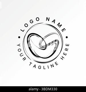 Logo design graphic concept creative premium vector stock image top sell initial ES font scratch love symbol valentine to vandalism date memory broken Stock Vector