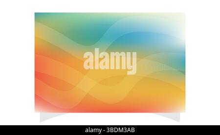Abstract gradient background with flowing white lines perfect for website headers and presentations. Stock Vector