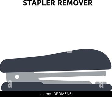 Stapler Illustration – Office Supply Concept Stock Vector