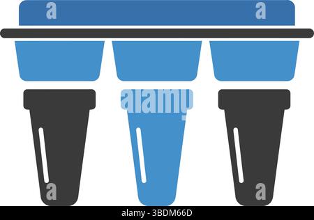 Water Filtration System Icon for Clean Drinking Water Purification Stock Vector