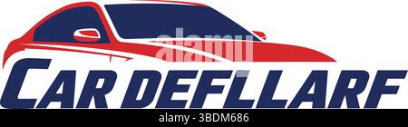 Sleek Automotive Logo Design for Car Defllarf Stock Vector