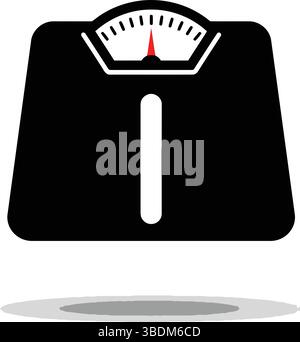 Analog Weighing Scale Icon Stock Vector