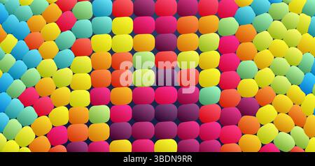 Abstract background with color ovals. Vector illustration. Stock Vector