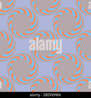 Striped background with optical illusion. Simple graphic design. 3d vector illustration. Stock Vector