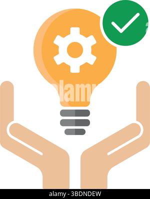 Minimalist Business strategy icon vector Stock Vector