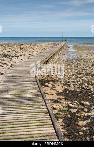 Boardwalk on Llandudno beach, Wales, UK.2025 Stock Photo