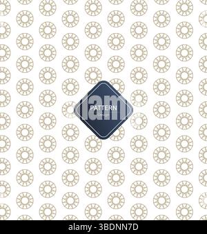 Abstract flower and leaf pattern design Stock Vector