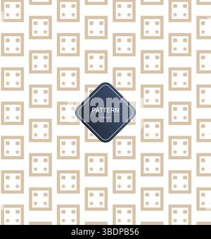 Geometrical square pattern background design - black and white abstract ...