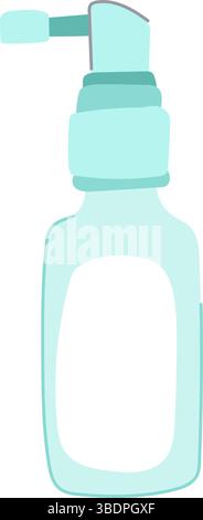 nozzle throat spray bottle cartoon vector illustration Stock Vector ...