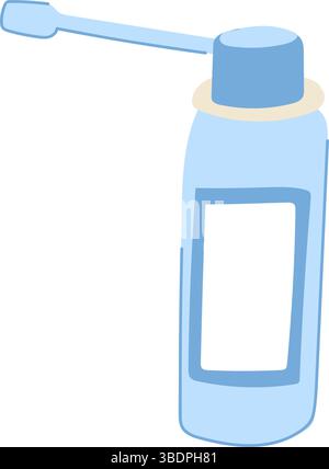 relief throat spray bottle cartoon vector illustration Stock Vector ...